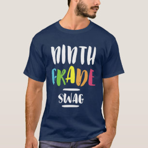 Neunte Klasse Swag Lehrer zurück zur Schule T-Shirt