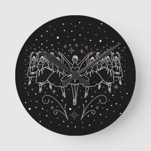 Neunter Tag der Weihnachtsmauer Runde Wanduhr