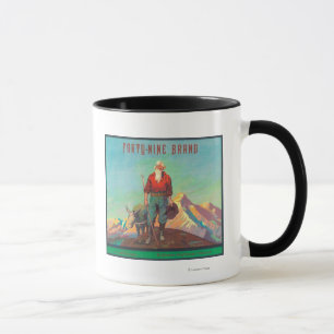 Neunundvierzig Orange LabelRedlands, CA Tasse