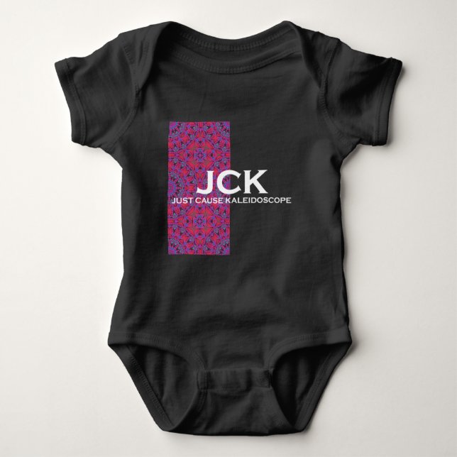 Neunundzwanzig Kaleidoskop-Kunst Baby Strampler (Vorderseite)