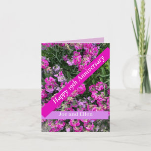 Neunzehnte Hochzeit Jahrestag Sweet Pea Karte