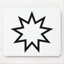 Neunzeitiger Stern (Symbol des Glaubens von Bahai) Mousepad