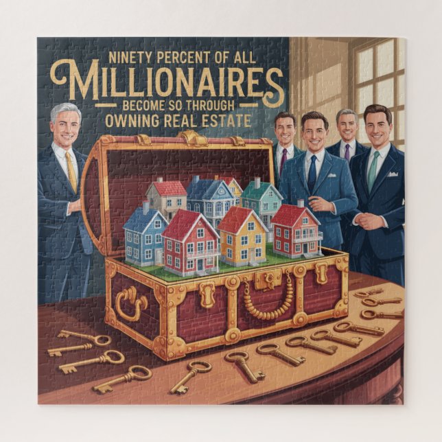 Neunzig Prozent aller Millionäre Puzzle (Vertikal)