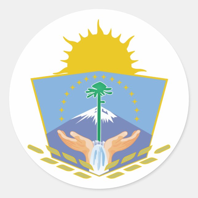 Neuquen, Argentinien Runder Aufkleber (Vorderseite)