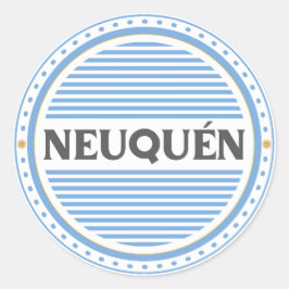 Neuquen City Pride Emblem – Argentine Identity Runder Aufkleber