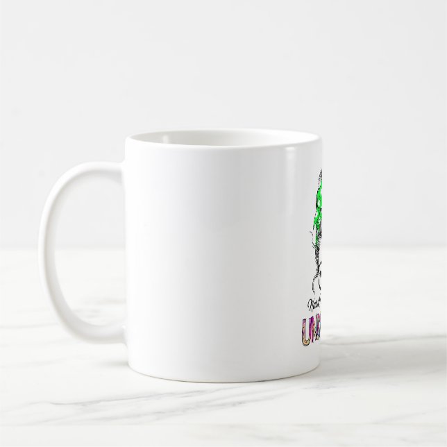 Neural Tube Defekts Awareness Ribbon Support Ohrfe Kaffeetasse (Links)