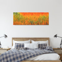 "Neuraler Firestorm" Abstrakt Gelborange