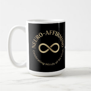 Neuro-bestätigende Regenbogen-Infinität-Kunst Neur Kaffeetasse