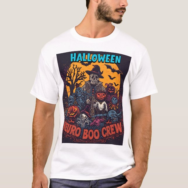 Neuro Boo Crew Halloween T-Shirt (Vorderseite)