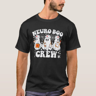 Neuro Boo Crew Krankenschwester Lustiger Geist Hal T-Shirt