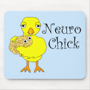 Neuro Chick Text Mousepad
