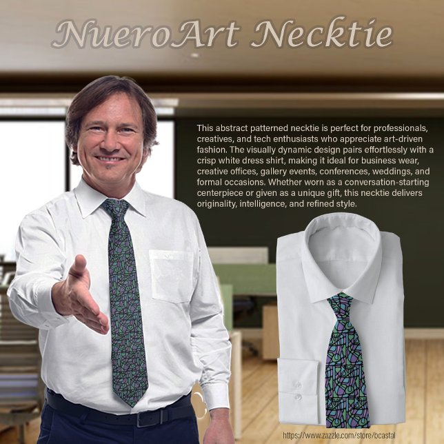 Neuroart Stached Glass Neck Tie Krawatte (Von Creator hochgeladen)
