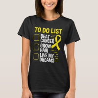 Neuroblastoma Awareness To Do List Yellow Ribbon