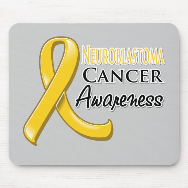 Neuroblastoma Cancer Awareness Ribbon Mousepad (Vorne)