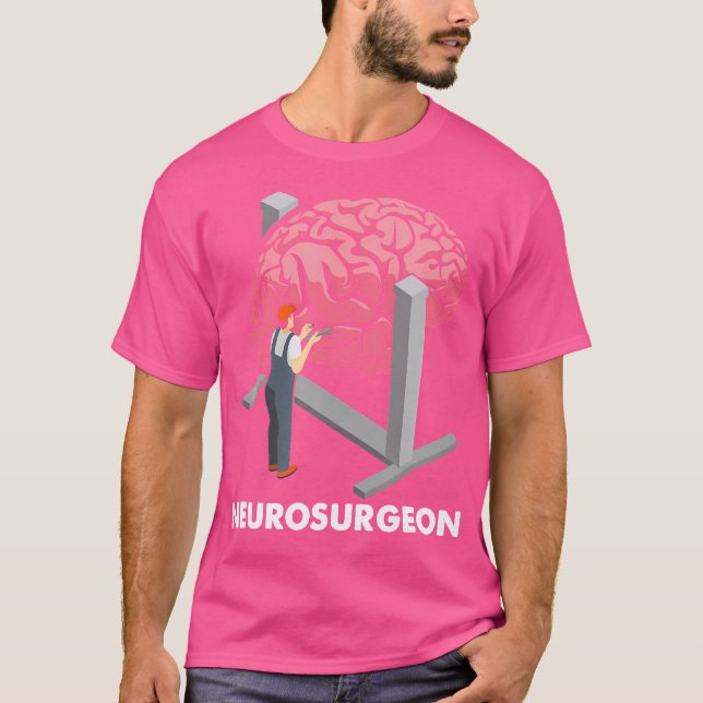 Neurochirurg Neurologie Neuroscience Hirnarzt N T-Shirt (Vorderseite)