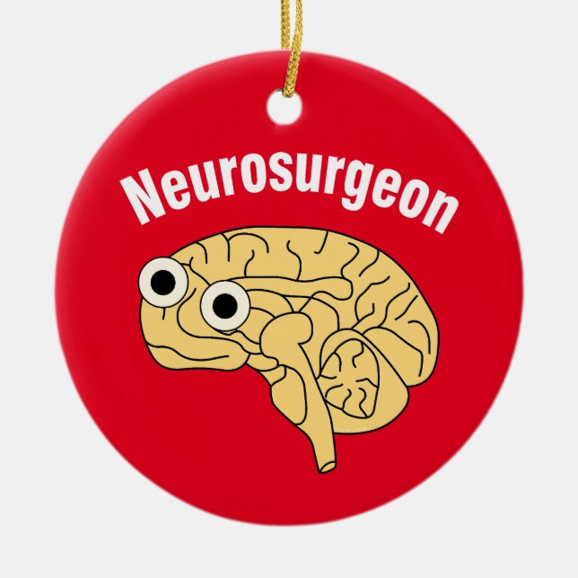 Neurochirurgen Keramik Ornament (Vorne)