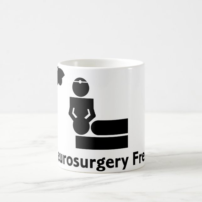 Neurochirurgie-ungewöhnliche Kaffeetasse (weiß) (Mittel)