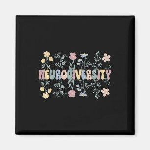 Neurodität Blume Autismus Neurodivergent 1 Magnet