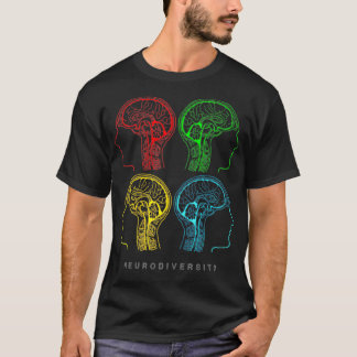 Neurodität für ADHS und Autismus Brain Graphic T-Shirt