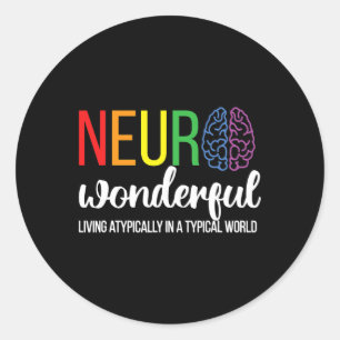 Neurodität Neurodität Autismus Runder Aufkleber