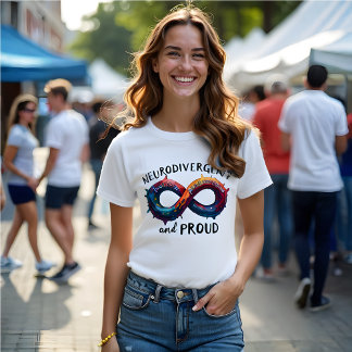 Neurodivere und stolze Autismus-Bewusstsein T-Shirt
