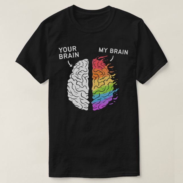 Neurodivergent ADHD ASD Aspergers Autismus Neurodi T-Shirt (Design vorne)
