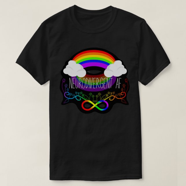 Neurodivergent AF T-Shirt (Design vorne)
