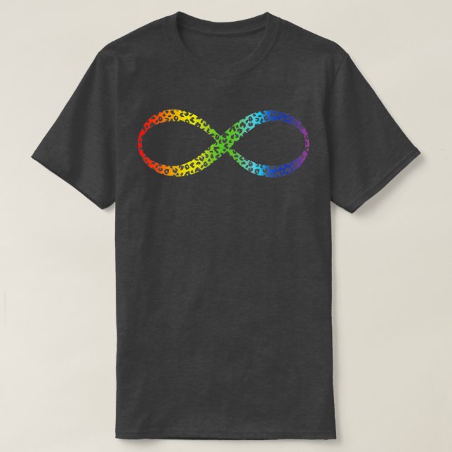 Neurodivergent Awareness Infinity Rainbow Autismus T-Shirt (Design vorne)