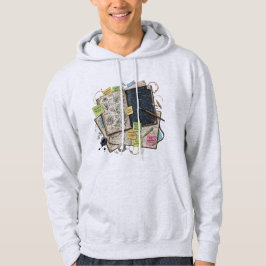 Neurodivergent Chaos Botanical Sketchbook Star Map Hoodie