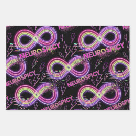 Neurodivergent Neurodiversity Wrapping Paper Geschenkpapier Set