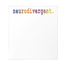 neurodivergent. Notizblock