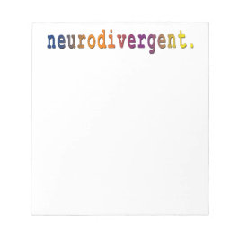 neurodivergent. Notizblock
