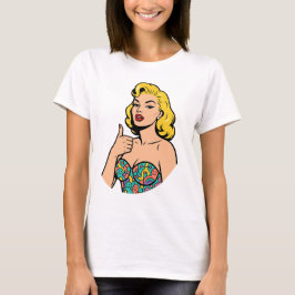 Neurodivergent Pop Art - Open Mind Marilyn Style T-Shirt