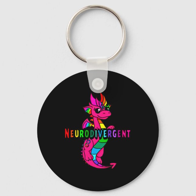 Neurodivergent Schlüsselanhänger (Vorderseite)