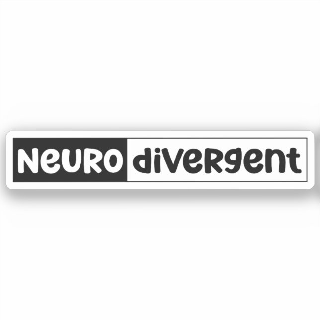 Neurodivergent | Sensibilisierung für die Neurovie Aufkleber (Vorderseite)