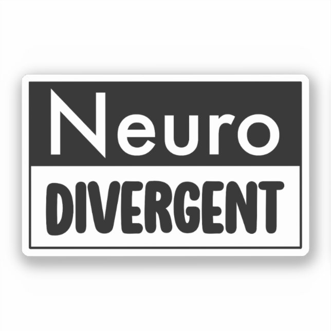 Neurodivergent | Sensibilisierung für die Neurovie Aufkleber (Vorderseite)