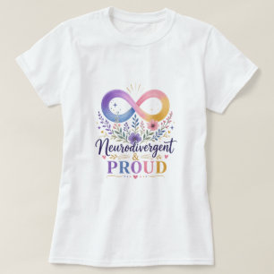Neurodivergent & Stolz Regenbogen Unendlichkeit T-Shirt