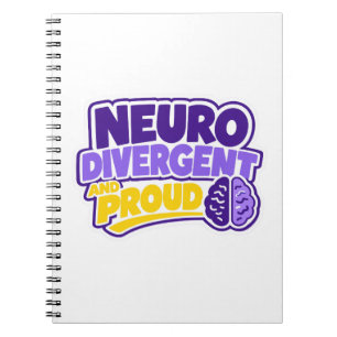 Neurodivergent und stolz Gehirn  Notizblock