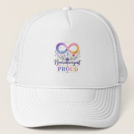 Neurodivergent und stolz Regenbogen-Infinität Truckerkappe