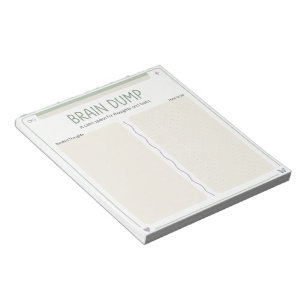 Neurodivergente To-Do-Liste Brain Dump Beruhigung Notizblock