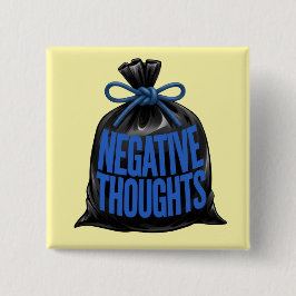 Neurodivergenter ADHD-Gedankensturm Negative Gedan Button