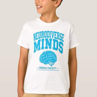 Neurodiverse Köpfe Gehirn Grafik T-Shirt