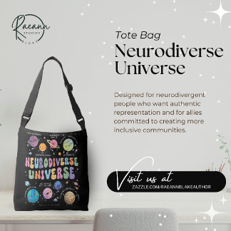 Neurodiverse-Universum-Bewusstseins-Tasche Tragetaschen Mit Langen Trägern