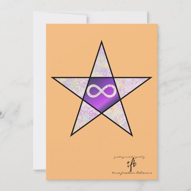 Neurodiverser Parol Sapin-Sapin Urlaubskarte Feiertagskarte (Vorderseite)