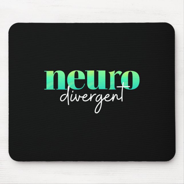 Neurodiverser Stolz auf Autismus und AIDS-Aware Mousepad (Vorne)