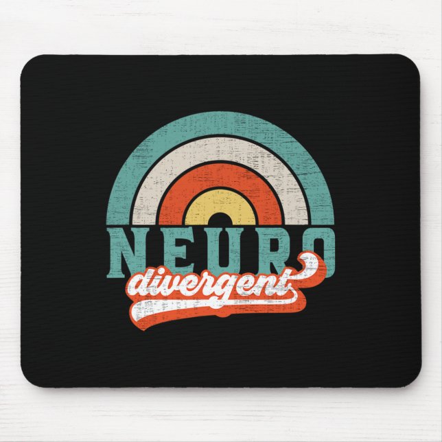 Neurodiverser Stolz auf Autismus und AIDS-Aware Mousepad (Vorne)