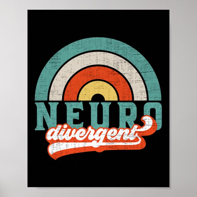 Neurodiverser Stolz auf Autismus und AIDS-Aware Poster (Vorne)