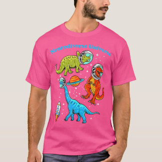 Neurodiverser Universum Dinosaurier Weltraum Adhd  T-Shirt
