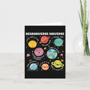 Neurodiverser Universum Planet Autismus Bewusstsei Karte