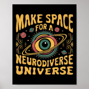 Neurodiverses Universum Neurovielfalt und Autismus Poster